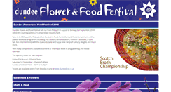 Desktop Screenshot of dundeeflowerandfoodfestival.com