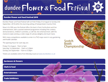 Tablet Screenshot of dundeeflowerandfoodfestival.com